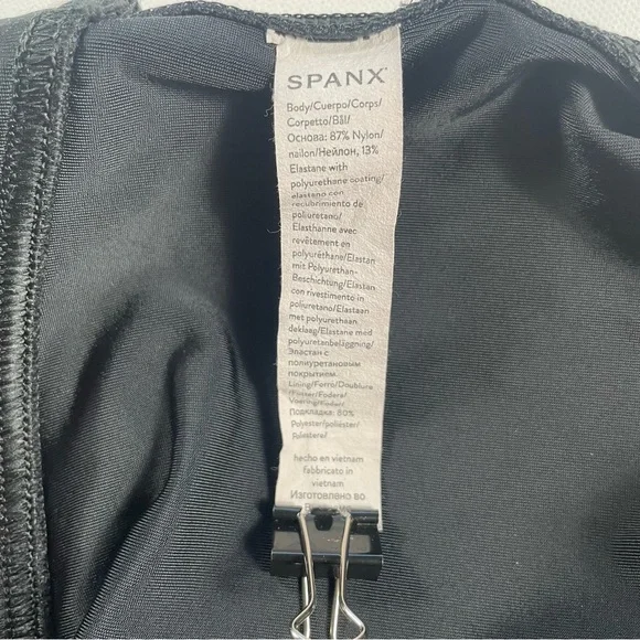 Spanx Faux Leather Moto Leggings Black Size M - Picture 11 of 13